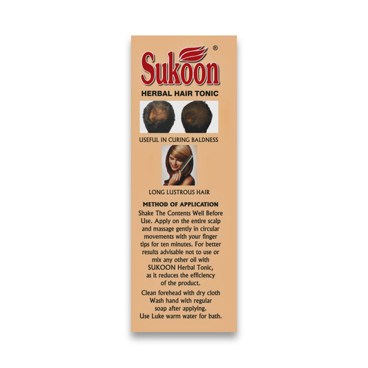 Sukoon Herbal Hair Tonic First Side
